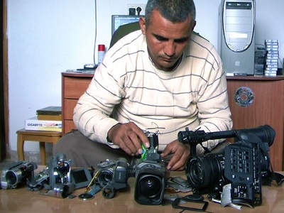 Emad Burnat, empowered by the story of his village managed to 'get the story out'.